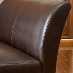 Darcy Bonded Leather Loveseat Brown - Christopher Knight Home -Furniture Store GUEST eae722e3 fc53 4994 b4f6 0162f0684876