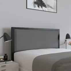 Merrick Lane Headboard Upholstered Headboard With Metal Frame And Adjustable Rail Slots -Furniture Store GUEST ebedfe1b 5c5a 46c7 960f ac81d8a055fa