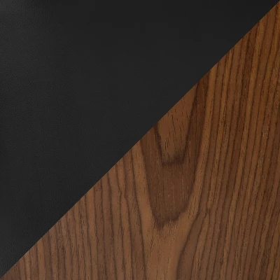 Set Of 2 Symphony Mid Century Modern Counter Height Barstool Faux Leather Walnut/Black - LumiSource 10 Set Of 2 Symphony Mid Century Modern Counter Height Barstool Faux Leather Walnut/Black - LumiSource - Image 8