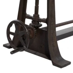 Industrial Teak Wood Console Table Brown - Olivia & May -Furniture Store GUEST ecf58cd8 25be 4e87 b7d0 97f3bc418781