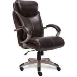 AIR Health & Wellness Big & Tall Executive Chair Brown Leather - Serta -Furniture Store GUEST ed12385b b984 4255 a1c3 cd40681d744c
