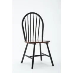 Set Of 2 Windsor Dining Chair Wood/Black/Cherry - Boraam