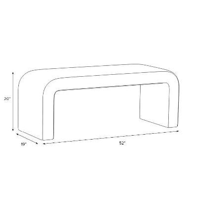 Colby Upholstered Bench - Skyline Furniture 6 Colby Upholstered Bench - Skyline Furniture - Image 4