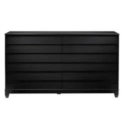 Ilya Solid Wood Modern Panel Front 6 Drawer Dresser - Saracina Home -Furniture Store GUEST ef41feaf 4e19 4fb5 8811 632636980ad5