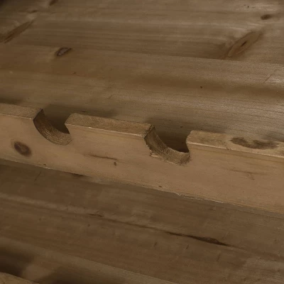 Fritsche Modern Industrial 47 Bottle Floor Wine Rack Natural/Black - Christopher Knight Home 10 Fritsche Modern Industrial 47 Bottle Floor Wine Rack Natural/Black - Christopher Knight Home - Image 8