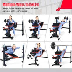Costway Multi-function Adjustable Olympic Weight Bench W/Preacher Curl Home Gym Training -Furniture Store GUEST f06f400f c0a8 4a6e 8bc7 3ba7e47c9f69