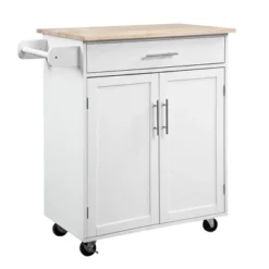 HOMCOM Kitchen Island Cart Rolling Trolley Cart With Drawer, Storage Cabinet & Towel Rack 14 HOMCOM Kitchen Island Cart Rolling Trolley Cart With Drawer, Storage Cabinet & Towel Rack -Furniture Store GUEST f1293d07 9954 4422 831a ef0bfcdd274b