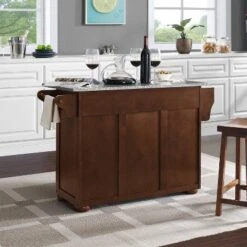 Eleanor Kitchen Island With Solid Granite Top Mahogany - Crosley -Furniture Store GUEST f12e9aa6 a464 45c0 a565 f52b6bc6a566