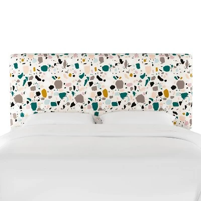 Olivia Upholstered Headboard Terrazzo Emerald Ochre - Cloth & Company 10 Olivia Upholstered Headboard Terrazzo Emerald Ochre - Cloth & Company - Image 8