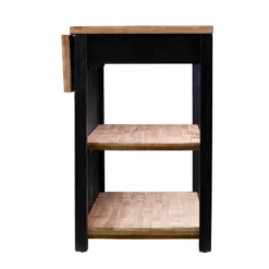 Nashhex Expandable Freestanding Kitchen Island Black/Natural - Aiden Lane -Furniture Store GUEST f1daf149 87cd 4187 8c61 838dfe4622b2