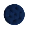 Jennifer Taylor Home Dawn Tufted Round Ottoman Nailhead Accents