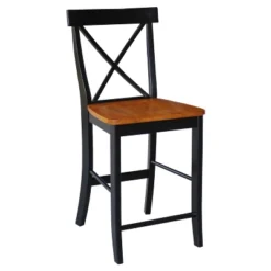24" Martha X Back Counter Height Barstool - International Concepts -Furniture Store GUEST f23a132b 097a 4301 8c83 412144ad5a48