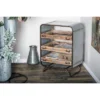 Industrial Chest With 3 Drawers Brown - Olivia & May
