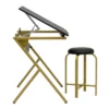 2pc Stellar Drawing Table With 36" Adjustable Top With Stool Set Black/Gold - Studio Designs -Furniture Store GUEST f35fb968 840c 452c 80ef 395c5ef2c22a