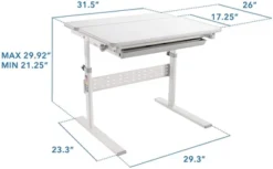 Mount-It! Height Adjustable Desk For Kids, Children's Workstation With Tilting Desktop And Drawer For Storage, Writing, Drawing, Reading & Studying -Furniture Store GUEST f4c5308a 14cf 4d88 9f6e 795cc424af15