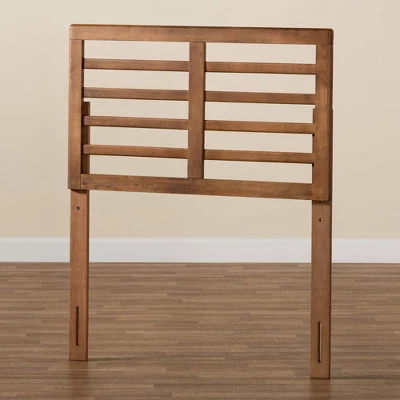 Twin Salome Wood Open Slat Headboard Walnut - Baxton Studio 5 Twin Salome Wood Open Slat Headboard Walnut - Baxton Studio - Image 3