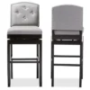 Set Of 2 Ginaro Modern And Contemporary Fabric Button Tufted Upholstered Swivel Barstools - Gray - Baxton Studio 2 Set Of 2 Ginaro Modern And Contemporary Fabric Button Tufted Upholstered Swivel Barstools - Gray - Baxton Studio -Furniture Store GUEST f4f0156c e5b3 4958 963d 5df5f35d50c5