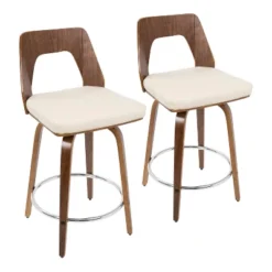 Set Of 2 Trilogy Upholstered Counter Height Barstools - Lumisource -Furniture Store GUEST f5245cf7 8b55 4920 8be9 1eb162d0cd02