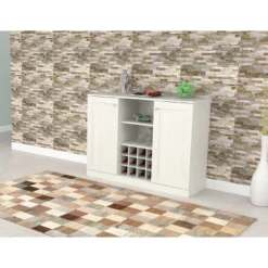 2 Doors Buffet Cabinet White - Inval