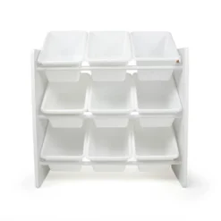 Cambridge White Toy Storage Organizer With 9 Storage Bins White - Humble Crew -Furniture Store GUEST f62dde9b 72a2 48cb bb7a 877819686333