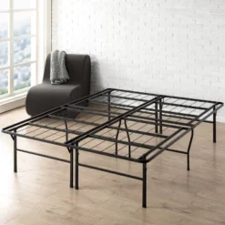 18" Premium Steel Bed Frame And Platform Bed Black - Mellow -Furniture Store GUEST f6421232 9b31 4a5d 9f93 2d611ff38fe0