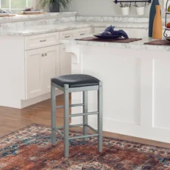 Set Of 2 Lancer Backless Faux Leather Counter Height Barstools - Linon -Furniture Store GUEST f692501e 2923 4947 b50c 3df66dadbb04