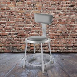 2pk 18" Heavy Duty Vinyl Padded Steel Barstool With Backrest Gray - Hampden Furnishings -Furniture Store GUEST f75c7bf2 1c80 4627 82c6 0e374cc07427