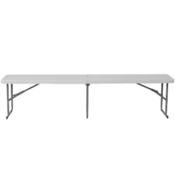 Flash Furniture 10.25''W X 71''L Bi-Fold Granite White Plastic Bench With Carrying Handle -Furniture Store GUEST f7865530 359b 44cb 9619 16fabaedf908