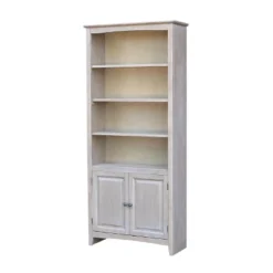 72" Shaker Bookcase With Two Lower Doors - International Concepts -Furniture Store GUEST f79fbbd0 76a0 4dc6 8f32 b2a19f3aae08
