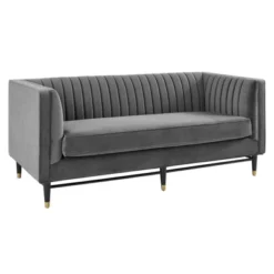 Devote Channel Tufted Performance Velvet Loveseat - Modway -Furniture Store GUEST f7c46ade a3a6 4dbb 9eba 426d98d5a7c4