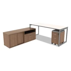 Alera Open Office Series Low File Cabinet Credenza 29 1/2x19 1/8x22 7/8Walnut LS583020WA -Furniture Store GUEST f7c4e77c 9640 48a7 b996 be2d309442ff