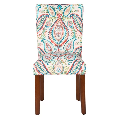 Set Of 2 Parsons Pattern Dining Chair Wood - HomePop 14 Set Of 2 Parsons Pattern Dining Chair Wood - HomePop - Image 12