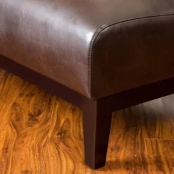 Darcy Bonded Leather Loveseat Brown - Christopher Knight Home -Furniture Store GUEST f868dbe0 b709 4015 9b00 4b630bc67ecb