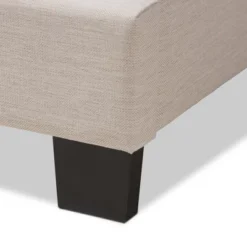Odette Modern And Contemporary Fabric Upholstered Bed Light Beige - Baxton Studio -Furniture Store GUEST f8e4f332 f323 4660 a714 9ce49868b1ef
