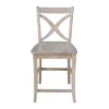 24" Vinyard Counter Height Barstool Washed Gray/Taupe - International Concepts -Furniture Store GUEST f98d1129 4005 48f3 b8bb 62c14e6bff35