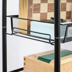 HOMCOM 5 Tier Utility Rolling Cart, Metal Storage Cart, Kitchen Cart With Removable Mesh Baskets, For Living Room, Laundry, Garage And Bathroom, Black -Furniture Store GUEST f98fae98 af64 4b81 9c7c 51f70806e1f4