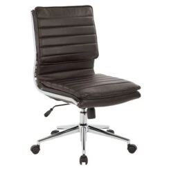 Armless Mid Back Manager's Faux Leather Chair With Chrome Base - OSP Designs 17 Armless Mid Back Manager's Faux Leather Chair With Chrome Base - OSP Designs -Furniture Store GUEST f99874e3 d24f 420d ab3f 454882f55989