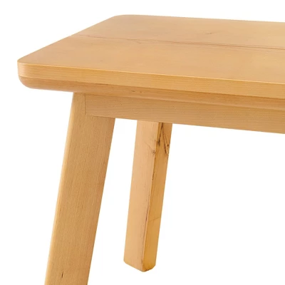 73" Shelburne Dining Table With Bench Warm Natural - Alaterre Furniture 13 73" Shelburne Dining Table With Bench Warm Natural - Alaterre Furniture - Image 11