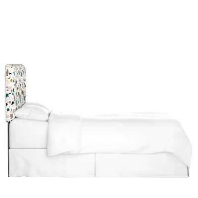 Olivia Upholstered Headboard Terrazzo Emerald Ochre - Cloth & Company 4 Olivia Upholstered Headboard Terrazzo Emerald Ochre - Cloth & Company - Image 2