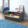 Badger Basket 3 Bin Stackable Storage Cubby Charcoal/Gray Woodgrain -Furniture Store GUEST fa11bb7e b23a 42ca 898e 1db0e16913ba