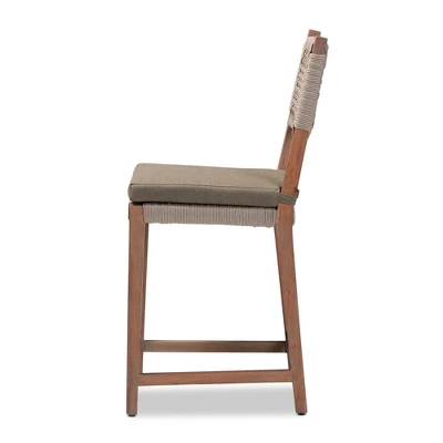 Heyna Woven Rope Mahogany Counter Height Barstool Gray/Natural - Bali & Pari 5 Heyna Woven Rope Mahogany Counter Height Barstool Gray/Natural - Bali & Pari - Image 3