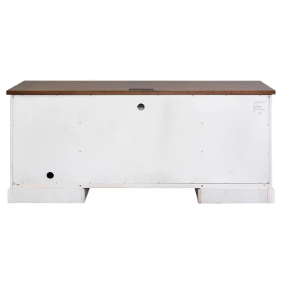 70" Durham Credenza White - Martin Furniture 5 70" Durham Credenza White - Martin Furniture - Image 3