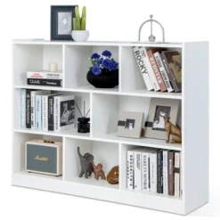 Costway 3-tier Open Bookcase 8-Cube Floor Standing Storage Shelves Display Cabinet White -Furniture Store GUEST fb20970a 7645 48a0 8dde a892c1c5c4f1