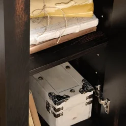 Dakota Pass Computer Desk With Hutch Light Brown - Sauder -Furniture Store GUEST fc3e050f ddb1 4a4f b4a2 b6f58856bfd3