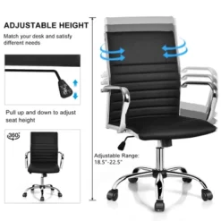 Costway Set Of 2 PU Leather Office Chair High Back Conference Task Chair W/Armrests 18 Costway Set Of 2 PU Leather Office Chair High Back Conference Task Chair W/Armrests -Furniture Store GUEST fc8ac907 2bb8 4814 b3a4 d45d34cebb53