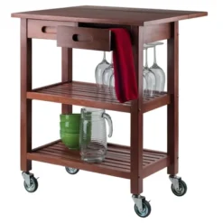 Jonathan Kitchen Cart Walnut - Winsome -Furniture Store GUEST fcb70828 7a9b 4559 9aac 4c71df6b0426