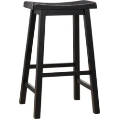 Set Of 2 29" Watkins Saddle Seat Backless Counter Height Barstools - Inspire Q -Furniture Store GUEST fdf1c8a1 514b 4336 b4c0 9276293c7b64