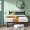 14" Mia Modern Studio Platform 1500H Metal Bed Frame - Zinus