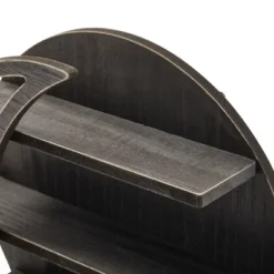 Farmlyn Creek Wooden Crescent Moon Wall Shelf, Rustic Wall Home Decor For Crystals & Essential Oils, Black, 12 X 12 X 3 In 9 Farmlyn Creek Wooden Crescent Moon Wall Shelf, Rustic Wall Home Decor For Crystals & Essential Oils, Black, 12 X 12 X 3 In -Furniture Store GUEST fea40715 20f4 4e07 b664 e01f909ae715