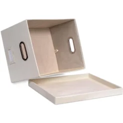 BirdRock Home 1-Pack Collapsible File Storage Organizer With Lid - Cream -Furniture Store GUEST ff976d27 2bcc 4f92 9f8e 0dfd3a74330c